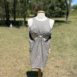 Mi Ami Gray Cut Out Sleeveless Mini Dress Size XS